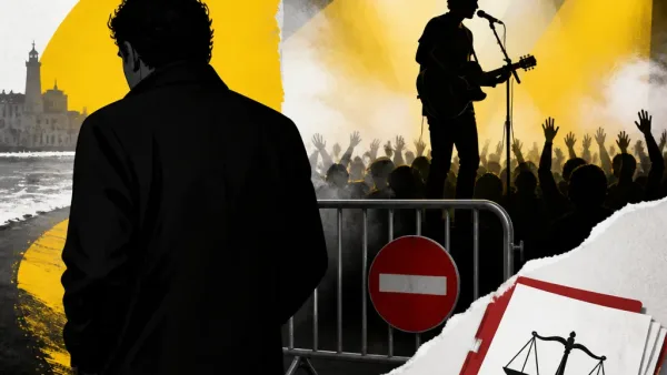 Illustration editoriale pour Patrick Bruel refuse d’assister au concert de son fils Léon Hesby au Festival des Sables-d’Olonne