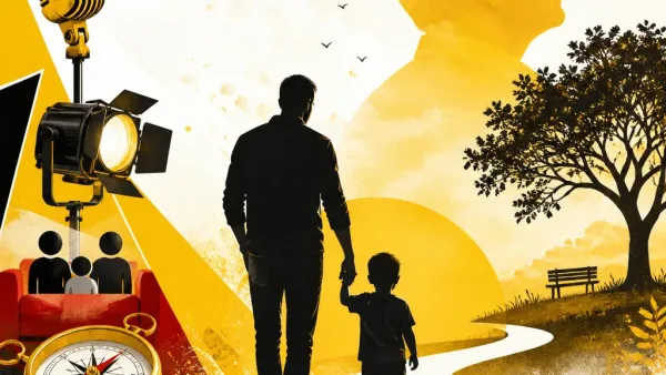 Illustration editoriale pour Cyril Féraud évoque l’homme de sa vie et la perte de son père