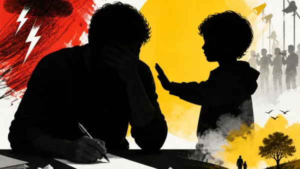 Illustration editoriale pour Patrick Bruel : son fils Oscar l’a empêché d’envoyer une « lettre extrêmement violente »
