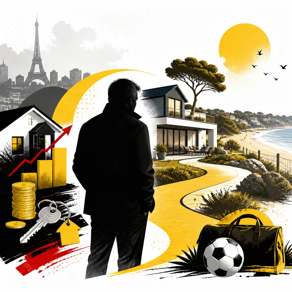 Illustration editoriale pour Pierre Ménès s’offre une maison à La Baule grâce à une plus-value immobilière