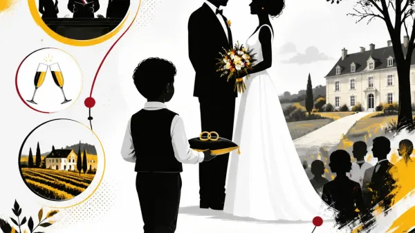 Illustration editoriale pour Olivier Truchot marié à 58 ans : son fils de 5 ans a porté les alliances pendant la cérémonie