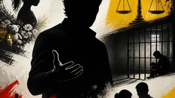 Illustration editoriale pour Jean-Luc Reichmann : « Je pourrais me retrouver en taule » en évoquant la mort de Lyhanna, ce qu’il ferait à la place des parents