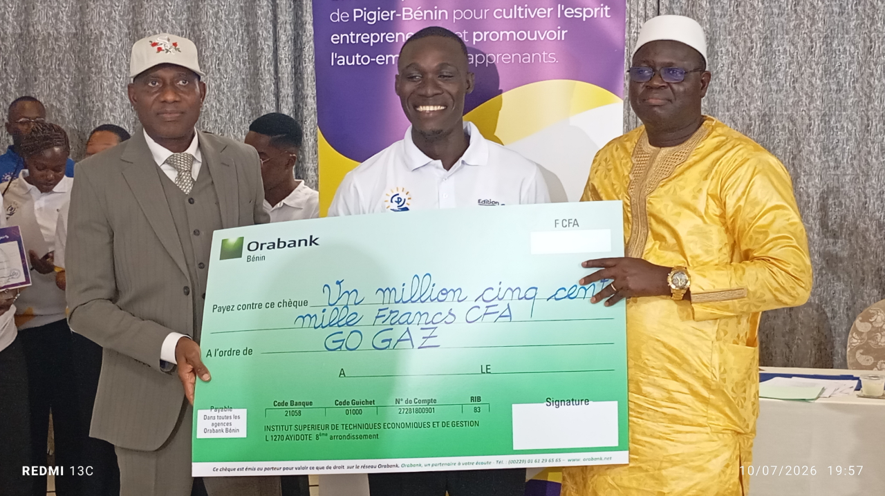 Amoussou Rostique remporte la deuxième édition de PIGIER Entrepreneurship Challenge (PECH)