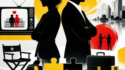 Illustration editoriale pour Alexandra Lamy évoque son ex Jean Dujardin et leur relation côté business