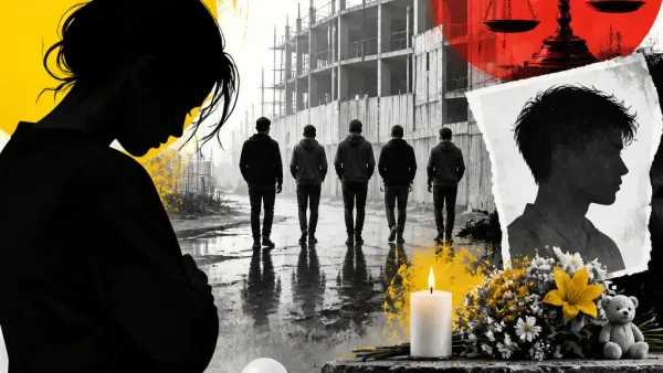 Illustration editoriale pour Laetitia, la mère d&rsquo;un des assassins : « Ce n&rsquo;est plus mon fils » après la mort de Louis à Narbonne