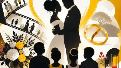 Illustration editoriale pour Élodie Gossuin et Bertrand Lacherie mariés à nouveau : cérémonie émouvante pour leurs 20 ans de mariage