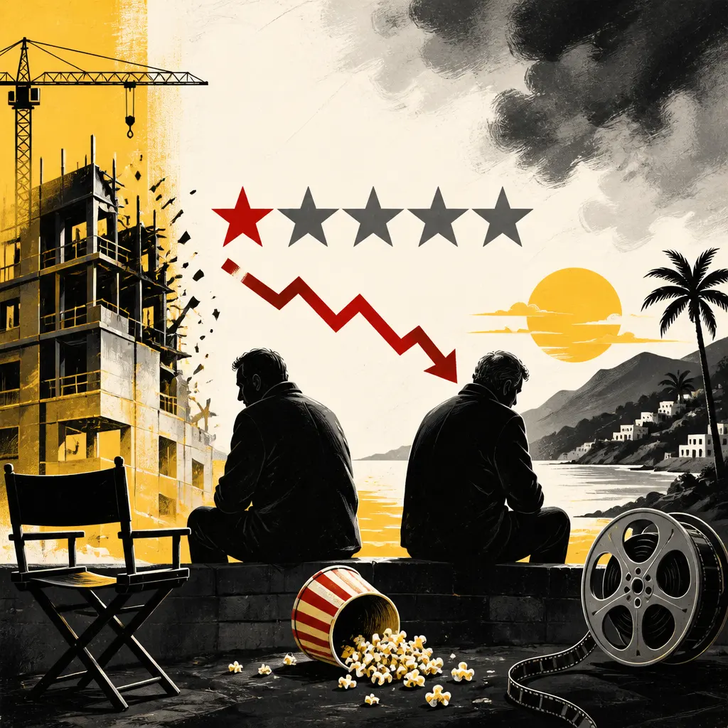 Illustration editoriale pour Kad Merad et Patrick Timsit : « Nous n’avons pas ri une seule fois » après la sortie de leur comédie