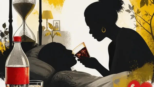 Illustration editoriale pour Mouss Diouf 14 ans après sa mort sa veuve révèle ce qu’elle a fait avec du Coca-Cola le jour de son décès
