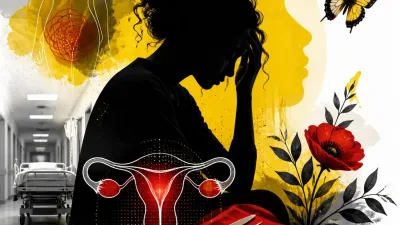 Illustration editoriale pour Jade Lagardère révèle avoir subi une hystérectomie après un an d&rsquo;absence liée à une maladie