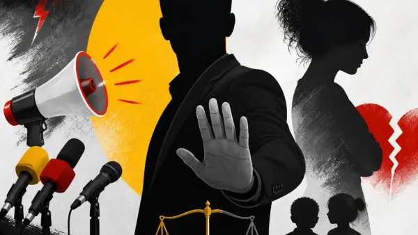 Illustration editoriale pour Jimmy Mohamed nie avoir exercé des violences envers la mère de ses enfants
