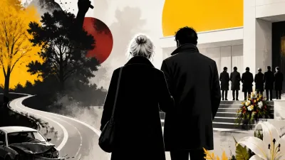 Illustration editoriale pour Obsèques de Guesch Patti : rare apparition d&rsquo;Isabelle Nanty 10 mois après son accident