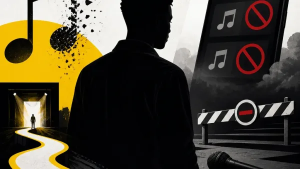 Illustration editoriale pour Julien Canaby : deux titres retirés de Spotify