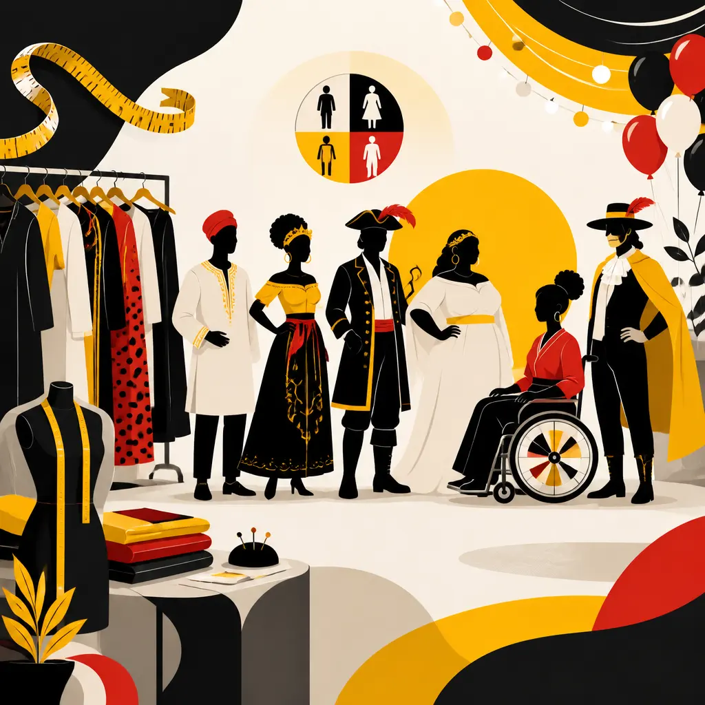 Illustration editoriale pour Soirées costumées : l’inclusivité facilite la participation des invités