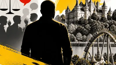 Illustration editoriale pour Pascal Soetens : dans l’Oise, il admire le château de Pierrefonds et profite du parc Astérix