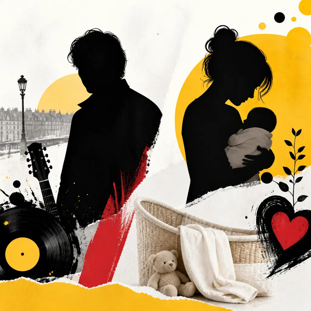 Illustration editoriale pour Lulu Gainsbourg est devenu papa pour la première fois en cachette