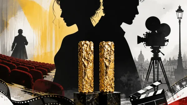 Illustration editoriale pour Nathalie Baye, avant Johnny : ses deux César partagés avec son premier grand amour