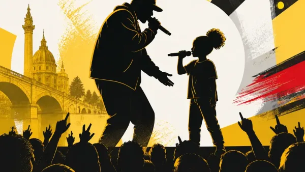 Illustration editoriale pour La Fouine : sa fille Fatima le rejoint sur scène aux Ardentes