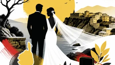 Illustration editoriale pour Marc Geiger, l’acolyte de Faustine Bollaert dans Ça commence aujourd’hui, s’est marié en Corse