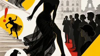 Illustration editoriale pour Monica Bellucci : sa fille Deva évite une chute à la Fashion Week