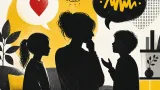 Illustration editoriale pour Faustine Bollaert dépassée par le langage « wesh » de son fils Peter