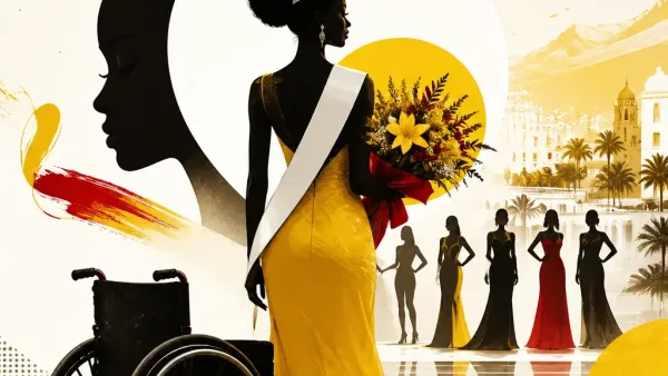 Illustration editoriale pour Miss France 2027 : Juliette Gauthier élue Miss Roussillon après avoir été en fauteuil roulant il y a quelques années