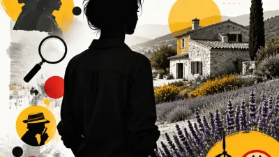Illustration editoriale pour Lucie Bernardoni promet d’entretenir une maison sans électricité près de Nice entourée de lavande