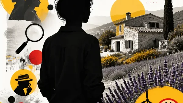 Illustration editoriale pour Lucie Bernardoni promet d’entretenir une maison sans électricité près de Nice entourée de lavande