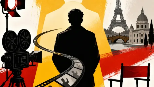 Illustration editoriale pour Pierre Lottin incarnera Louis de Funès dans un biopic