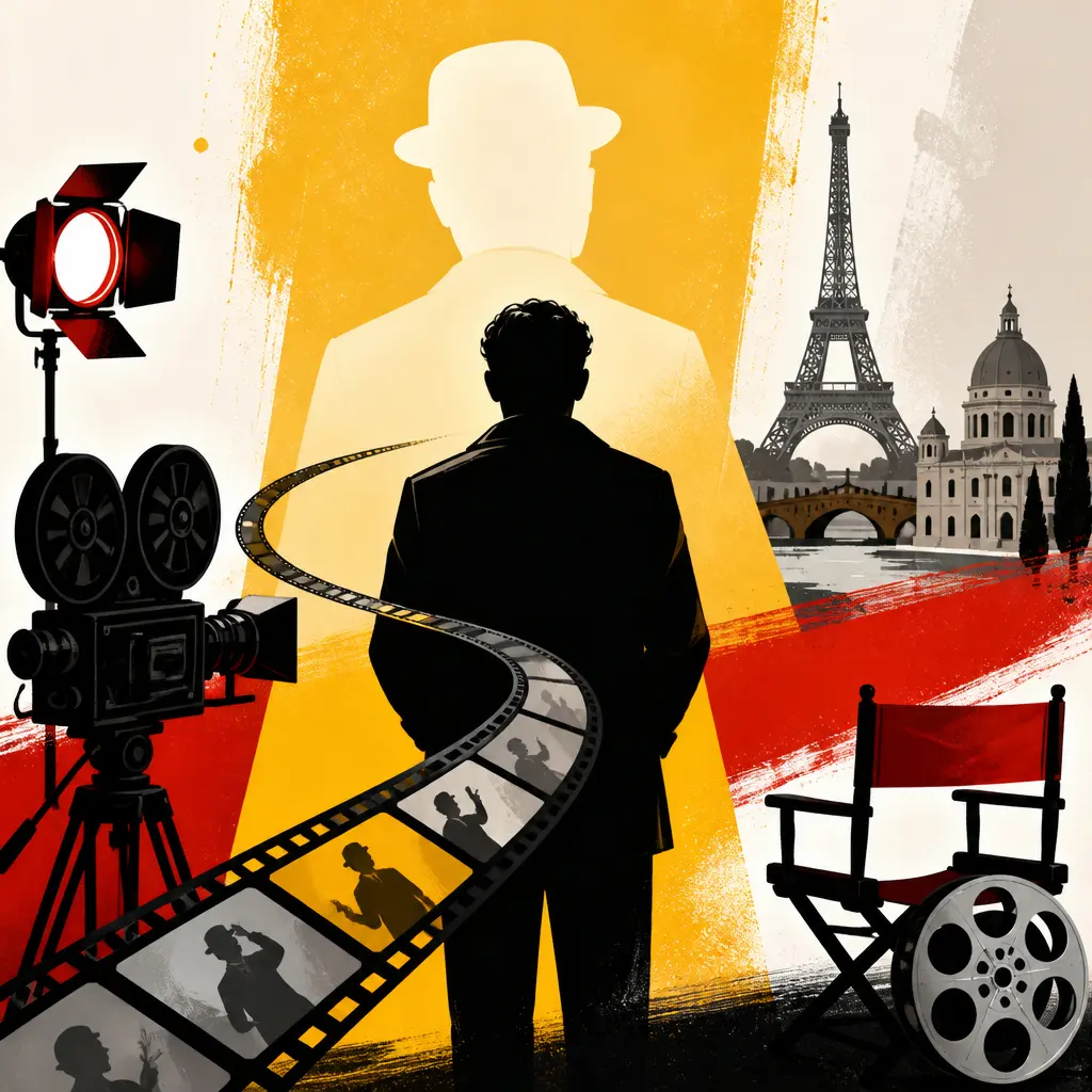 Illustration editoriale pour Pierre Lottin incarnera Louis de Funès dans un biopic