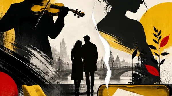 Illustration editoriale pour Julie Depardieu : que devient son ex Laurent Korcia, célèbre virtuose du violon