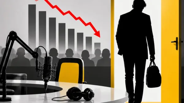 Illustration editoriale pour Thomas Sotto évincé de RTL à cause des audiences insuffisantes selon son patron