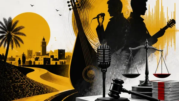 Illustration editoriale pour Cheb Mami condamné à 200 000 euros pour le duo « Desert Rose » avec Sting