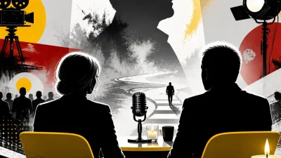 Illustration editoriale pour Thierry Ardisson : un an après sa mort, Audrey Crespo-Mara et Laurent Baffie s’unissent pour lui rendre hommage