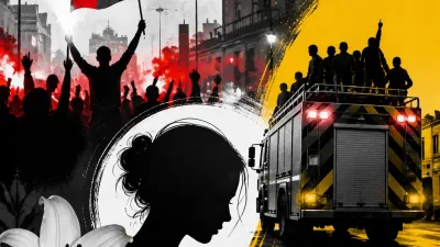 Illustration editoriale pour Auphélie, 17 ans, meurt après une chute d’un camion en célébrant la victoire des Bleus