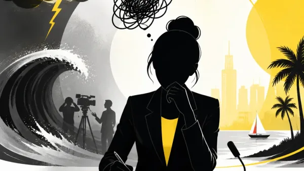 Illustration editoriale pour Isabelle Ithurburu : son cauchemar lors de son remplacement au JT de 13h de TF1