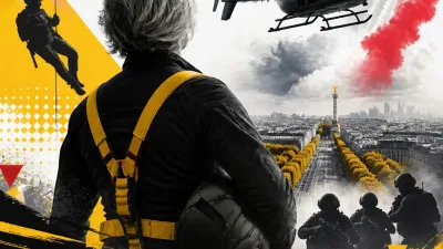 Illustration editoriale pour Évelyne Dhéliat à 78 ans participe à une opération spectaculaire du RAID pour le 14 juillet