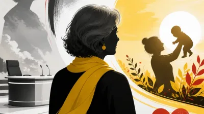 Illustration editoriale pour Françoise Laborde devient grand-mère un an après la disparition de sa sœur Catherine