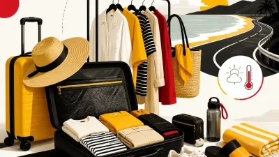 Illustration editoriale pour Vacances d&rsquo;été 2026 : 25 vêtements, chaussures et accessoires pour voyager avec style et confort