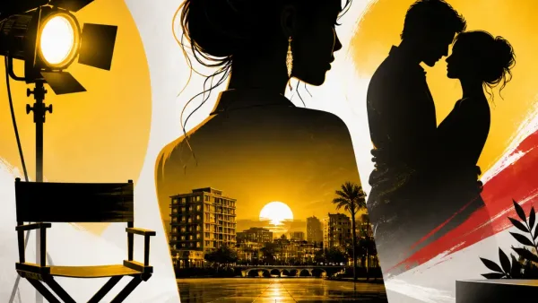 Illustration editoriale pour Delphine Wespiser rejoint Un si grand soleil avec une scène d’amour inattendue