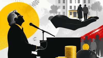 Illustration editoriale pour Gilbert Montagné : il évoque un coût d&rsquo;Ehpad de 5 000 à 6 000 euros par mois