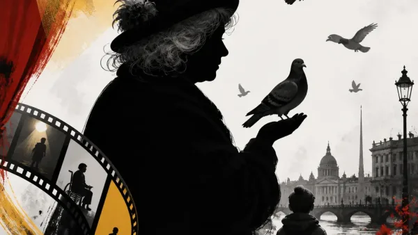 Illustration editoriale pour Brenda Fricker, la « dame aux pigeons » de Maman, j’ai encore raté l’avion, est décédée à 81 ans