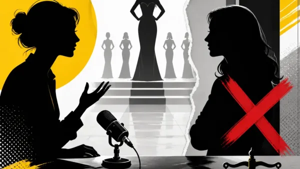 Illustration editoriale pour Sylvie Tellier répond aux accusations d’Élodie Gossuin sur son exclusion de Miss France