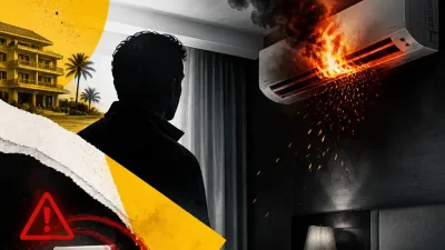 Illustration editoriale pour Saïd Taghmaoui échappe de peu à un incendie dans un hôtel