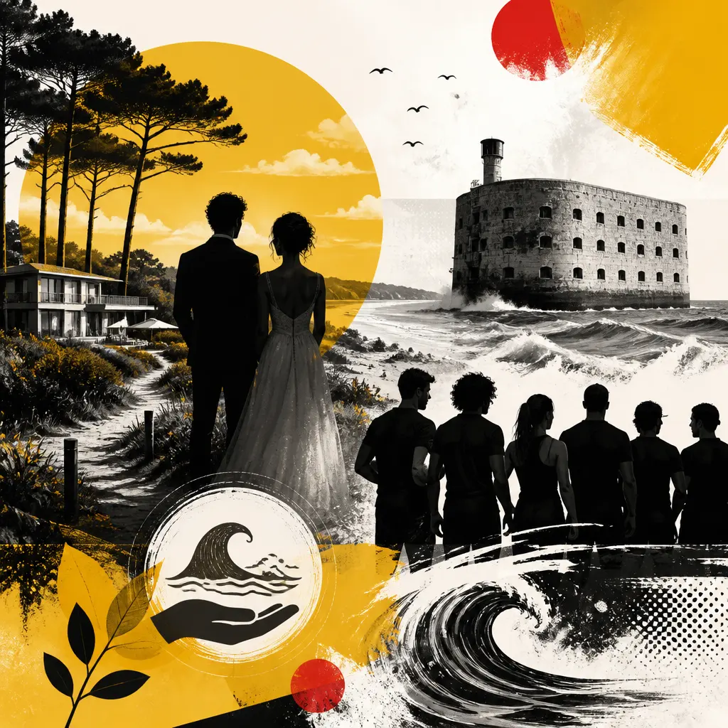 Illustration editoriale pour Jérémy Frérot : le domaine entre forêt et plage où il avait épousé Laure Manaudou