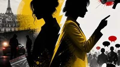 Illustration editoriale pour Émilie Tran Nguyen taclée par Béatrice Rosen après une accusation sur une transaction de cocaïne à Paris