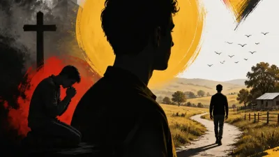 Illustration editoriale pour Jean-Baptiste (L’amour est dans le pré) : « J’ai longtemps prié pour devenir hétéro »