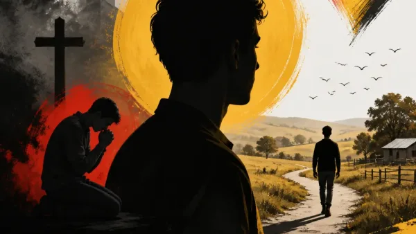 Illustration editoriale pour Jean-Baptiste (L’amour est dans le pré) : « J’ai longtemps prié pour devenir hétéro »