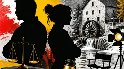 Illustration editoriale pour Stéphane Blancafort et Catherine Davydzenka investissent un moulin dans l’Aveyron