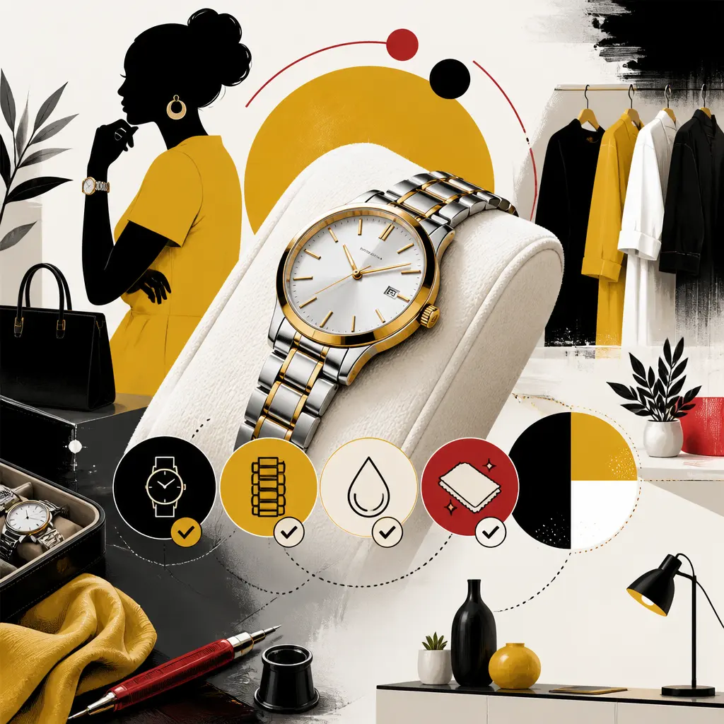 Illustration editoriale pour Montre de créateur : critères essentiels pour accorder votre garde-temps au quotidien