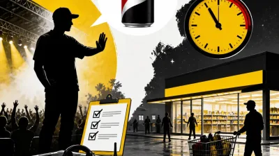 Illustration editoriale pour Un artiste au Lovely Brive Festival refuse de jouer sans Pepsi, un supermarché ouvert à 22h